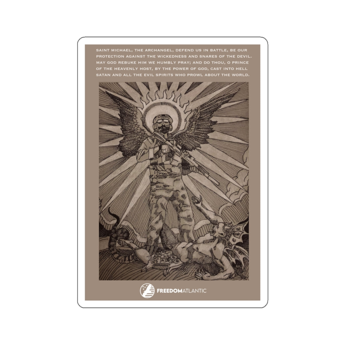 St. Michael Operator Sticker