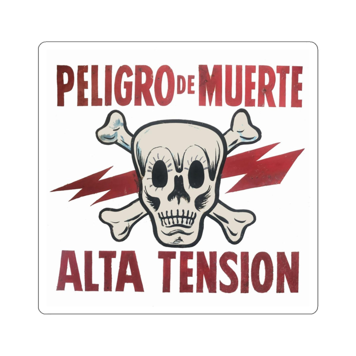 Danger Of Death Sticker